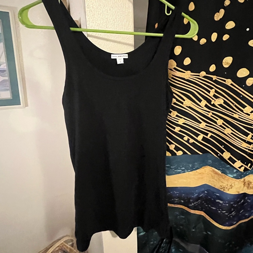 James Perse black tank top